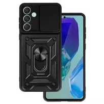 Toptel Slide Camera Armor Case for Samsung Galaxy M55 5G, Black