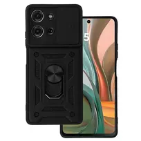 Toptel Slide Camera Armor Case for Motorola Moto G75 5G, Black