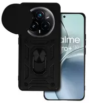 Toptel Slide Camera Armor Case for Realme 14 Pro 5G, Black