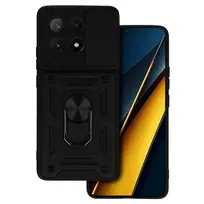 Toptel Slide Camera Armor Case for Xiaomi Poco X6 Pro 5G, Black