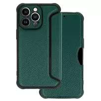 Toptel Razor Carbon book-style phone case for iPhone 13 Pro Max, green