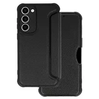 Toptel Razor Carbon Book Case for Samsung Galaxy S23 Plus, black