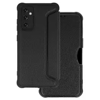 Toptel Razor Carbon Book Case for Samsung Galaxy S24 FE, black