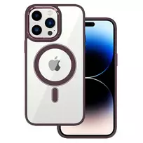 TEL PROTECT Magnetic Clear phone case with MagSafe support for iPhone 11, red