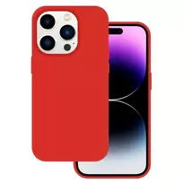 TEL PROTECT Premium red silicone phone case for iPhone 14 Pro Max