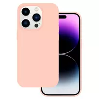 TEL PROTECT Premium pink silicone phone case for iPhone 15 Pro