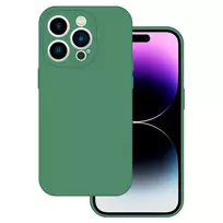 TEL PROTECT Premium silicone iPhone 15 Pro Max case, green