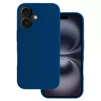 TEL PROTECT Premium silicone iPhone 16 case, navy