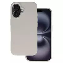 TEL PROTECT Premium silicone iPhone 16 case, gray