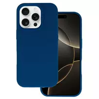 TEL PROTECT Premium silicone phone case for iPhone 16 Pro Max, navy