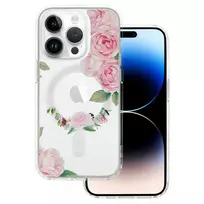 TEL PROTECT Multicolor flower phone case with MagSafe support for iPhone 11