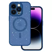 TEL PROTECT Magnetic Splash Frosted phone case for iPhone 15 Plus navy