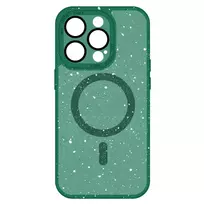 TEL PROTECT Magnetic Splash Frosted phone case for iPhone 15 Pro green
