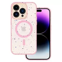 TEL PROTECT Magnetic Splash Frosted phone case for iPhone 15 Plus pink