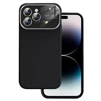 Toptel Soft Silicone Lens phone case for iPhone 15 Plus black