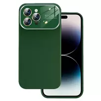 Toptel Soft Silicone Lens phone case for iPhone 15 Plus green