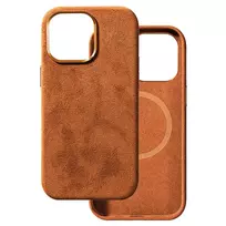Toptel Alcane phone case with MagSafe support for iPhone 14 Pro, brown