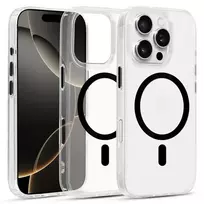 Toptel Glossy phone case with MagSafe support for iPhone 15 Pro Max, black