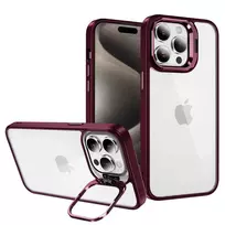 TEL PROTECT Kickstand phone case with stand for iPhone 14 Pro red