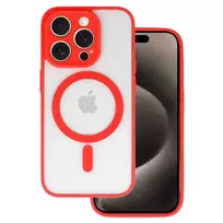 Toptel Acrylic Color phone case with MagSafe support for iPhone 12 Pro, red