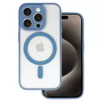 Toptel Acrylic Color phone case with MagSafe support for iPhone 13 Pro Max blue
