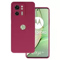 Toptel Silicone Lite Case for Motorola Edge 40 5G in burgundy