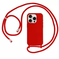 Toptel Strap Silicone phone case for iPhone 14 Pro red