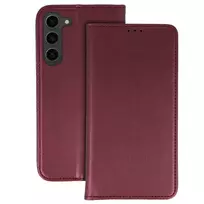 Toptel Smart Magneto Case for Samsung Galaxy S23 Plus in burgundy