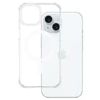 Amazing Thing Titan Edge Mag phone case with MagSafe support for iPhone 15 Plus, transparent