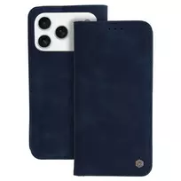 Wonder Smart book-style phone case for iPhone 17 Pro, blue