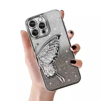 TEL PROTECT Butterfly Water phone case for iPhone 13 Pro silver