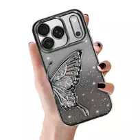 TEL PROTECT Butterfly Water phone case for iPhone 17 Pro silver