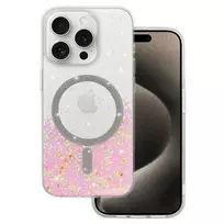 TEL PROTECT Moonlite MagSafe Case for Samsung Galaxy S25 Edge, pink clear