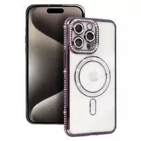 Toptel Bling phone case with MagSafe support for iPhone 16 Pro purple