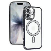 Toptel Bling phone case with MagSafe support for iPhone 17, black
