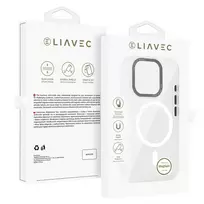 Liavec Hybrid phone case with MagSafe support for iPhone 15 Pro, transparent