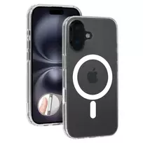 Toptel Clear Camera Control phone case with MagSafe support for iPhone 16 Plus, transparent