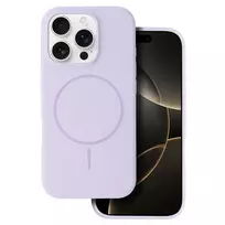 Toptel Slim Silicone phone case with MagSafe support for iPhone 15 Pro Max purple