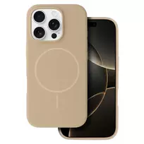 Toptel Slim silicone phone case with MagSafe support for iPhone 15 Pro Max, brown