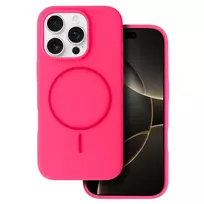 Toptel Slim Silicone phone case with MagSafe support for iPhone 16 Pro pink