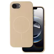 Toptel Slim Silicone phone case with MagSafe support for iPhone 16e, brown