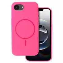Toptel Slim Silicone phone case with MagSafe support for iPhone 16e pink