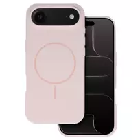 Toptel Slim Silicone phone case with MagSafe support for iPhone 17 Air pink