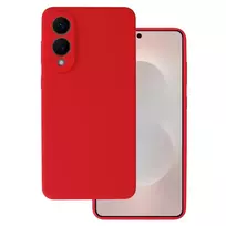 Toptel Silicone Lite Case for Samsung Galaxy S25 Edge in raspberry