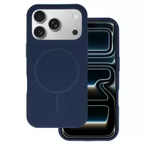 Toptel Slim Silicone phone case with MagSafe support for iPhone 16 Pro Max, navy