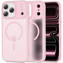 Tech-Protect MAGMAT phone case with MagSafe support for iPhone 17 Pro Max pink