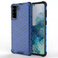 Hurtel Honeycomb Case armor cover with TPU bumper for Samsung Galaxy S21+ 5G (S21 Plus 5G), blue