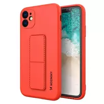 Wozinsky Kickstand phone case with stand for iPhone 12, red