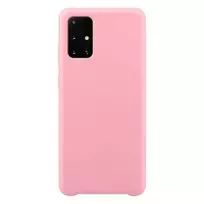 Hurtel Silicone Case, Soft Flexible Rubber Cover for Samsung Galaxy A72 4G, Pink