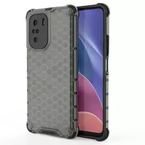 Hurtel Honeycomb Case armor cover with TPU bumper for Xiaomi Redmi K40 Pro+/ K40 Pro/ K40/ Poco F3, black